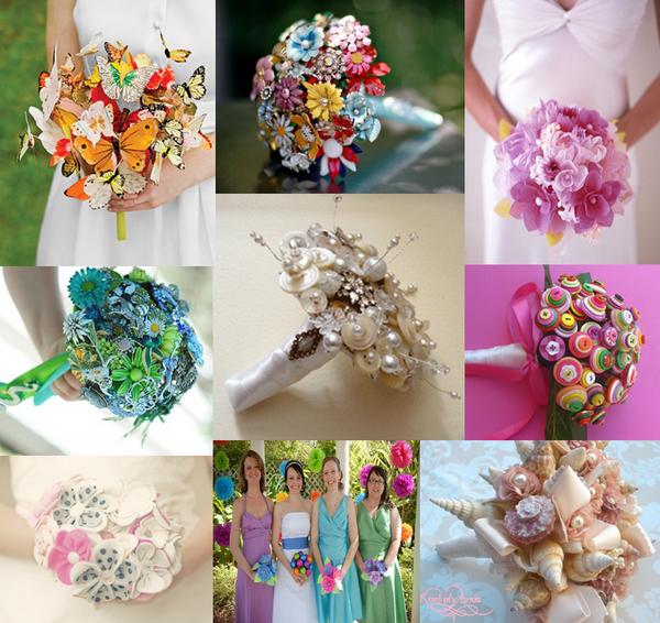 Turquoise Brooch Bouquet Fantasy Floral Designs