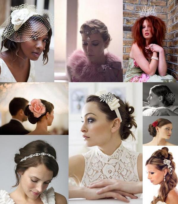  wedding mood board brings you some of our favourite wedding hair pieces 