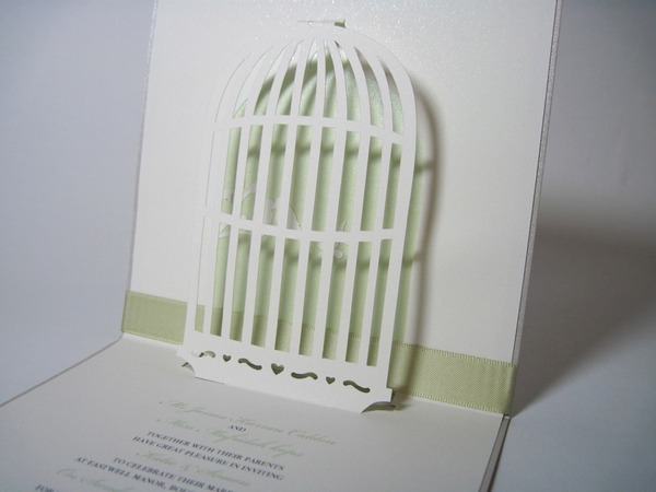 Picture of Love Birds Wedding Invitation Inside Closeup from To Have To 