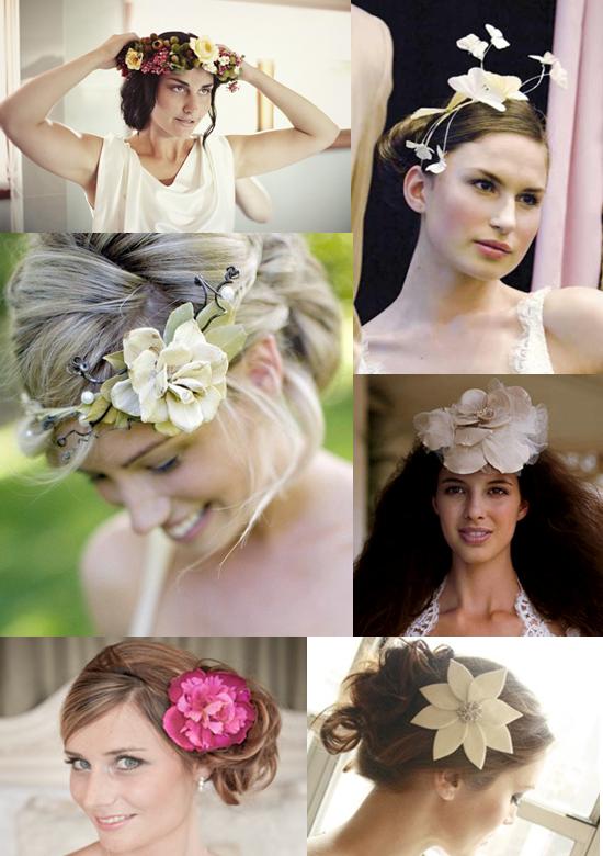 Here are some of our favourite wedding hair flower ideas