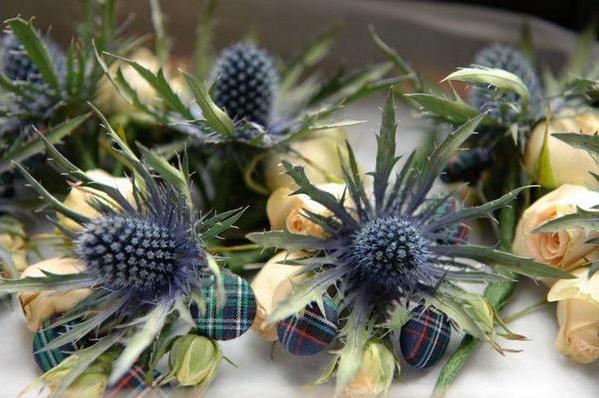 Scottish themed wedding flowers by Cherry Topped