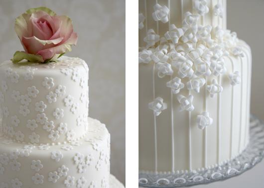 Appliqu and Piping Cake Icing Icing Styles for Wedding Cakes