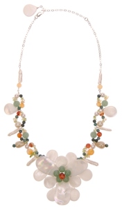 Picture of Yarwood-White Enchanted Garden Humour Necklace