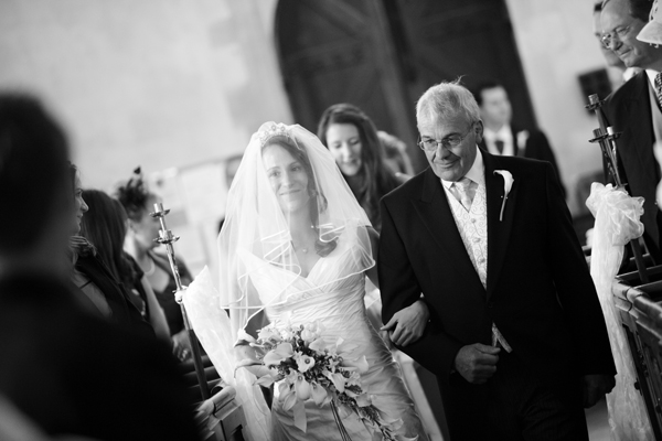 Bride and her father walking doen the aisle - Picture by Rusty and Sailor Photography
